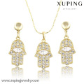 63758 xuping mode main design charme conception 14 k or bijoux ensemble de bijoux